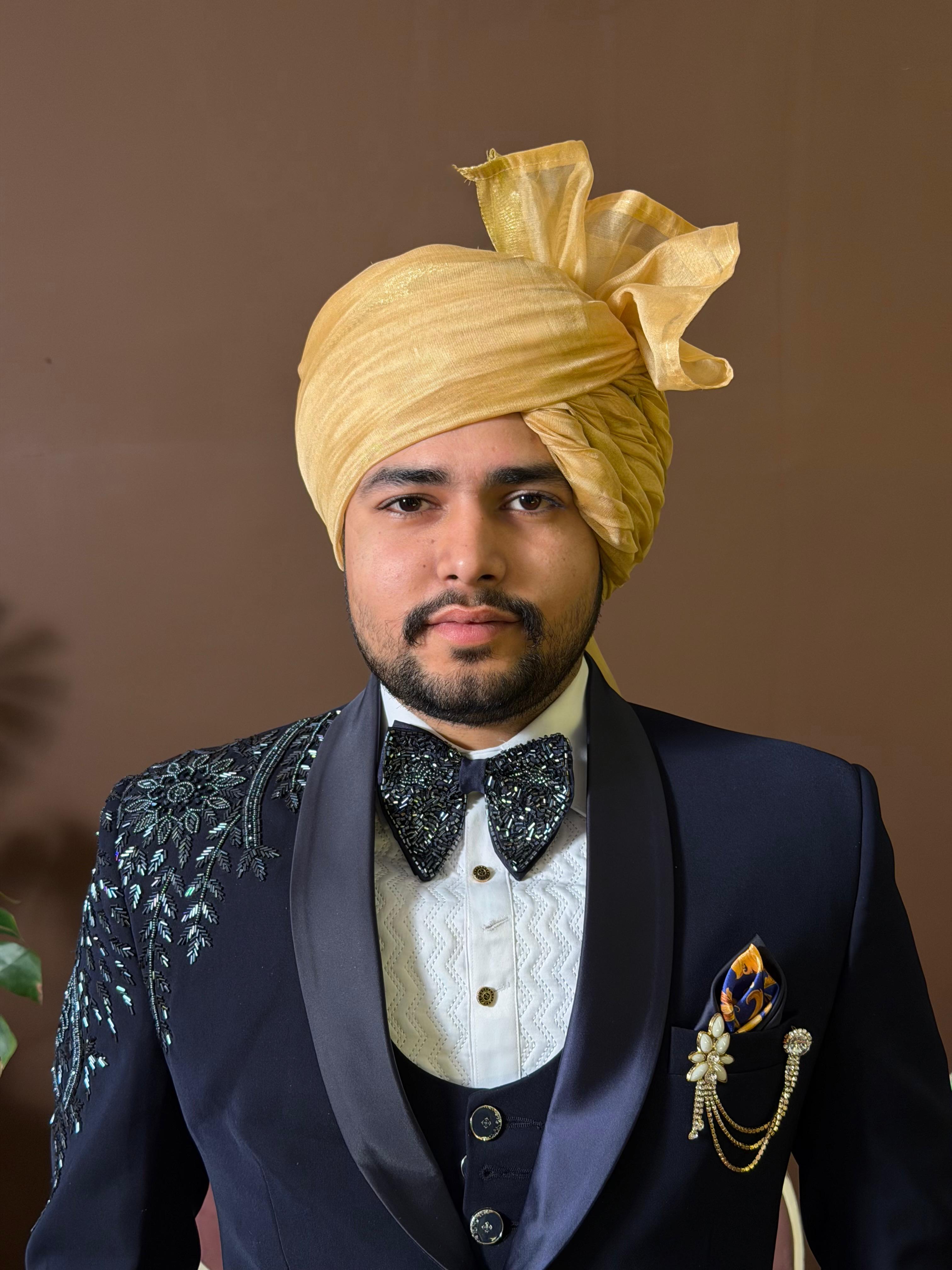 Groom pagg tying service at venue near Chandigarh